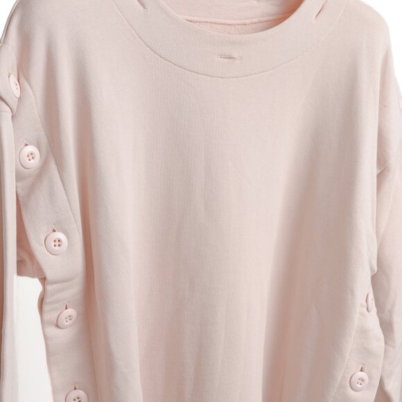 Maison Margiela MM6 Pink Convertible Buttons Sweatshirt - Picture 3 of 10